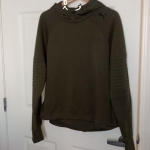 Puma running pullover size XL hunter green